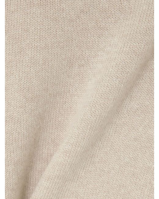 Brunello Cucinelli Natural Cashmere Turtleneck Sweater