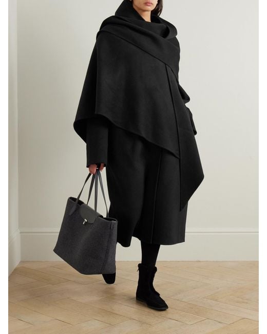 Totême Black Whistler Wool Coat