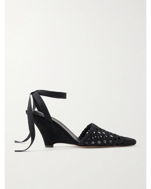 Jacquemus Black The H Leather Wedge Pumps