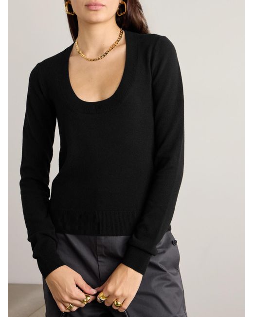 Saint Laurent Black Wool Sweater