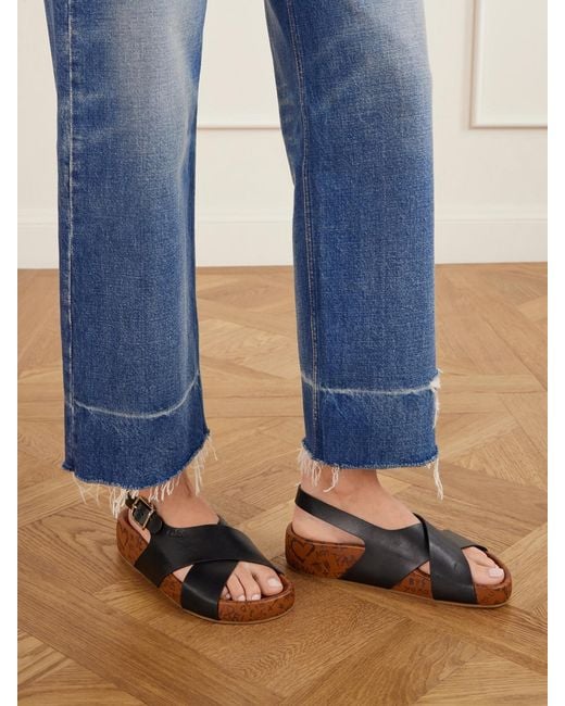 Chloé Black Leather Sandals