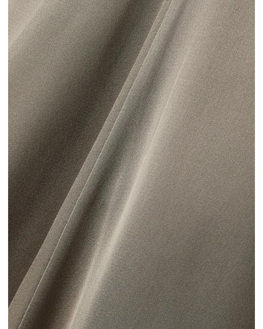 Robe Longue En Satin À Fronces Totême en coloris Natural