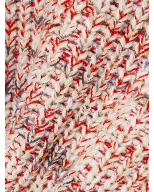 Missoni Pink Ribbed Wool Turtleneck Sweater