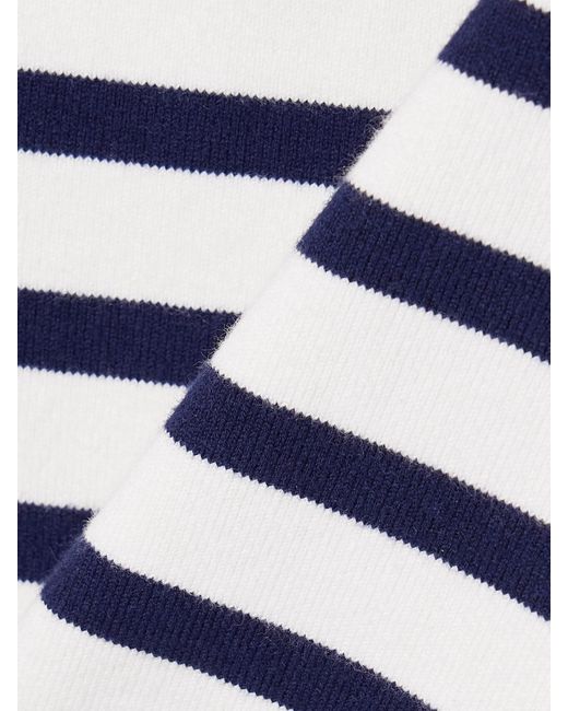 La Ligne Blue Striped Cotton-Blend Tank