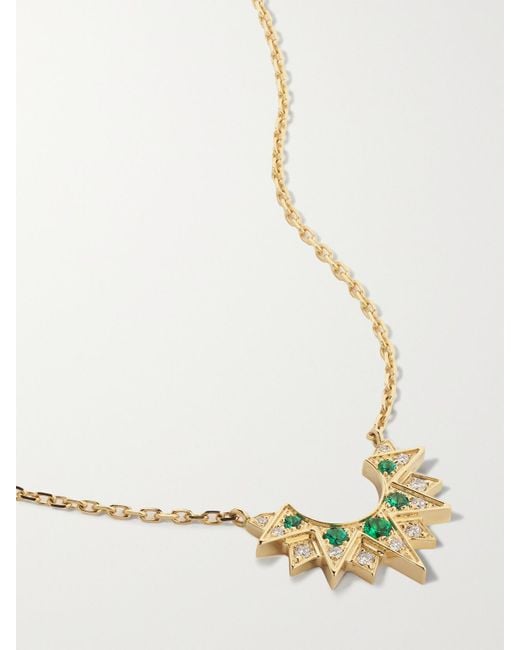 Piaget Natural Sunlight Rose, Emerald And Diamond Necklace