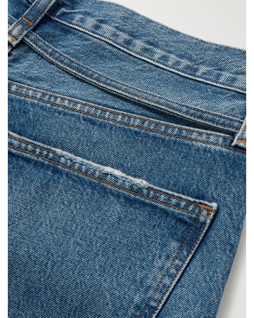 Agolde Blue Emmi Belted High-Rise Wide-Leg Jeans
