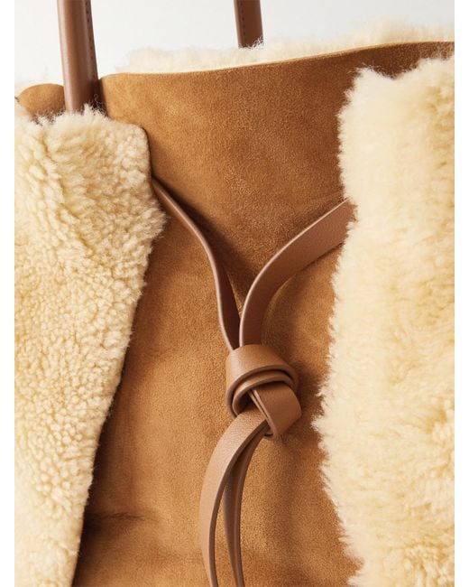 Gabriela Hearst Natural Marija Shearling Tote