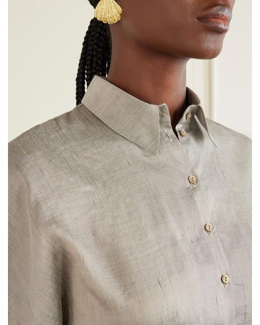 Cortana Gray Theresa Dupioni Shirt