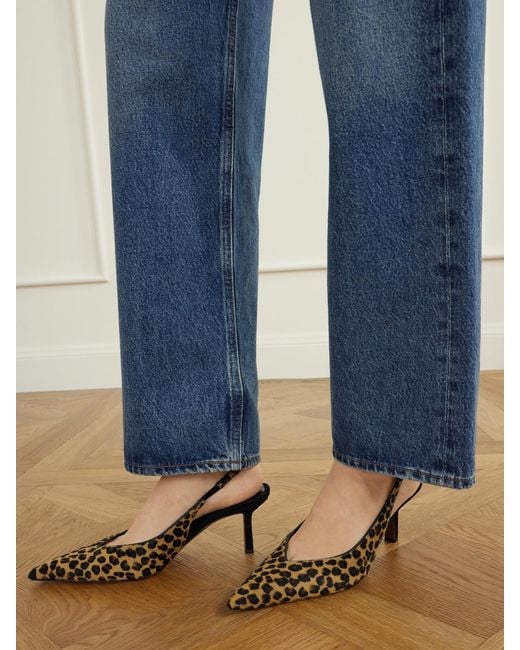 Neous White Moriah 65 Leopard-Print Calf Hair Pumps