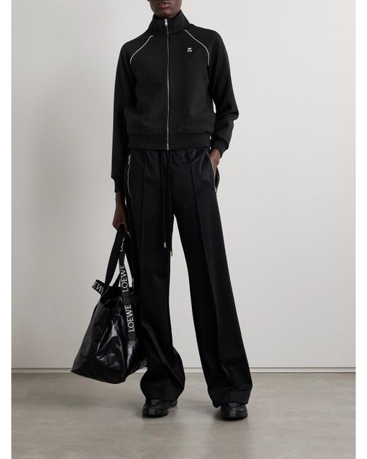 Tory Sport Black Tech-Jersey Track Jacket