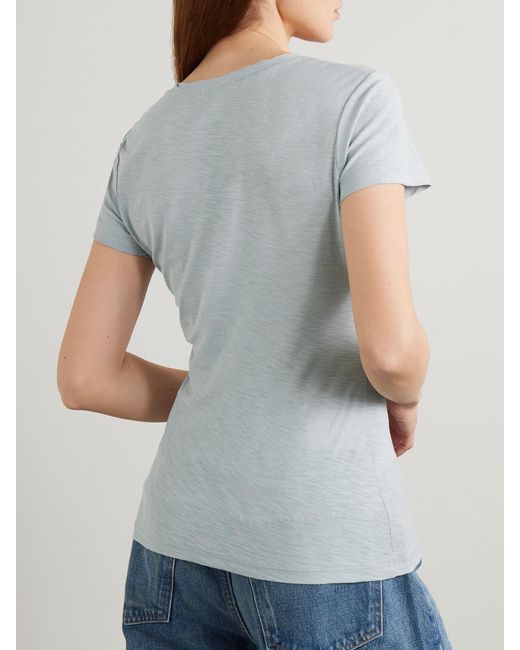 James Perse White Slub Cotton-Jersey T-Shirt
