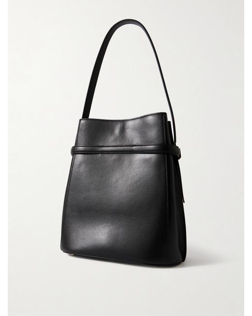 Totême  Black Tote Aus Leder Mit Gürtel