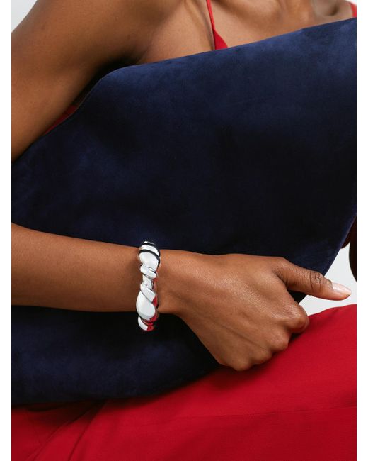 Completedworks Natural Meandering Rhodium-Plated Cuff