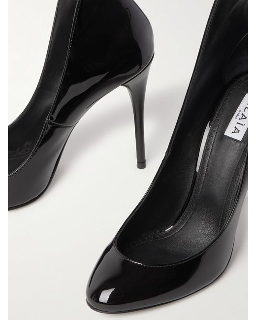 Alaïa Black 90 Patent-Leather Pumps