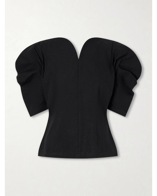 D'Estree Black Janet Cotton Blouse