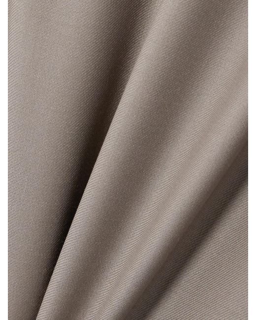 Loulou de Saison Gray Sbiru Hose Mit Geradem Bein Aus Woll-Twill Mit Falten