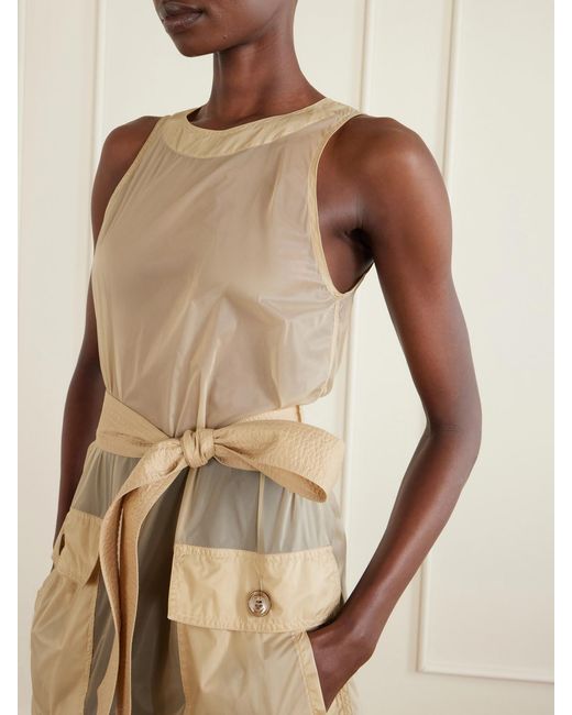 Saint Laurent Natural Belted Shell Dress