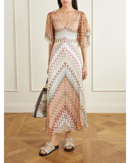 Missoni Gray Sequined-Embellished Striped Leather-Trimmed Woven Shoulder Bag