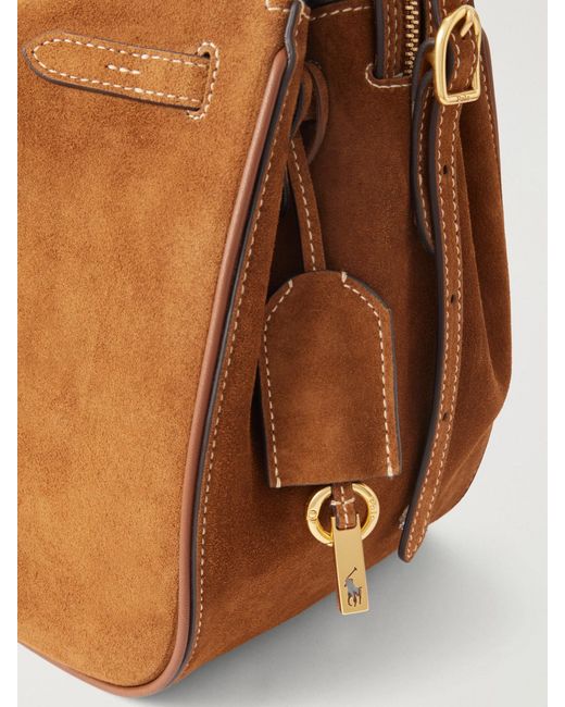 Polo Ralph Lauren Brown Suede Tote