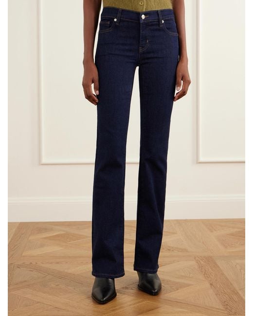 FRAME Blue The Rodeo Low-Rise Bootcut Jeans