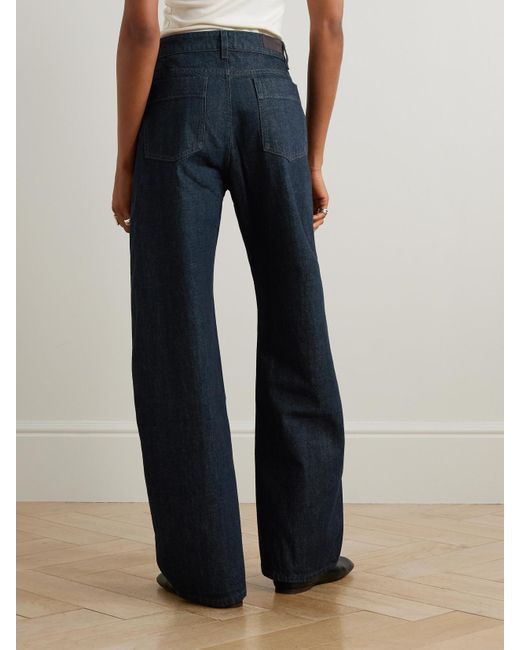 Lemaire Blue Barrel-Hose Mit Weitem Bein Aus Bio-Denim