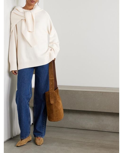 Loulou de Saison Natural Safi Merino Wool And Cashmere-Blend Sweater