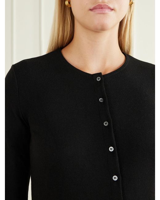Leset Black Lauren Jersey Cardigan