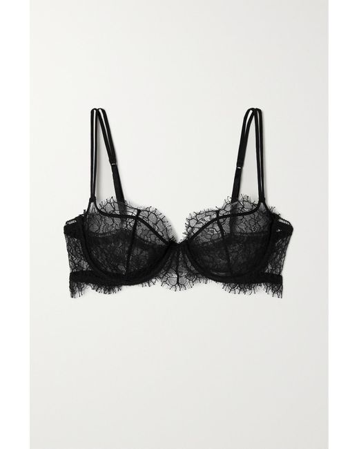 La Perla Spell On You Lace Underwired Balconette Bra In Black Lyst Uk