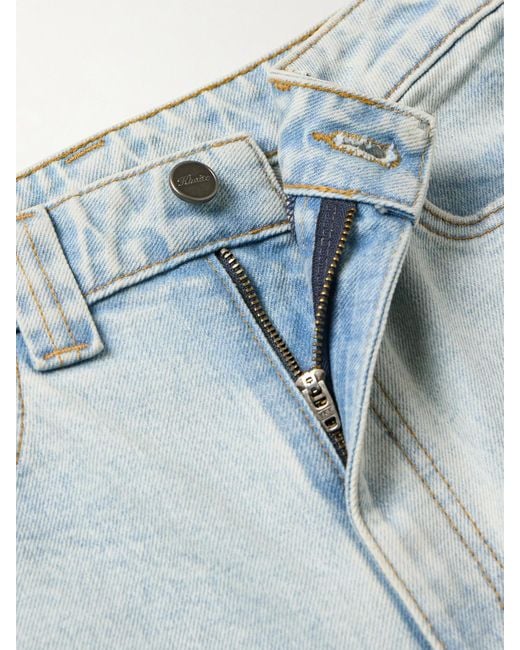 Khaite Blue Dane High-Rise Wide-Leg Jeans