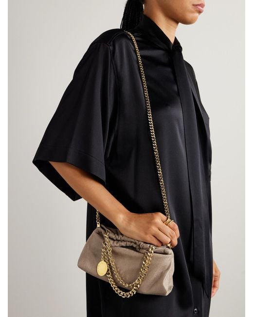Sac Porté Épaule En Matière Vegan Falabella Mini Stella McCartney en coloris Natural