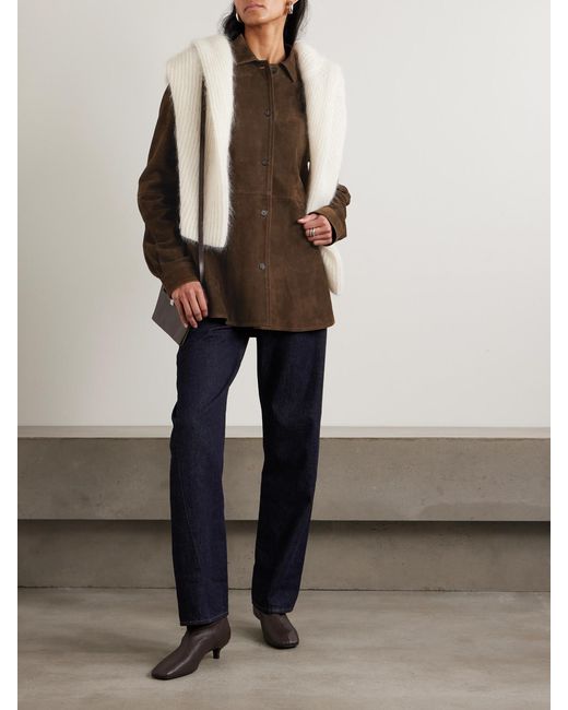 Totême  Brown Suede Jacket