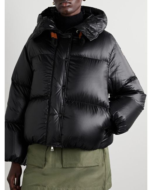 Moncler Black Borey Hooded Padded Quilted Shell Down Jacket