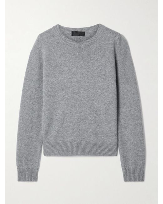 Nili Lotan Gray Nora Cashmere Sweater