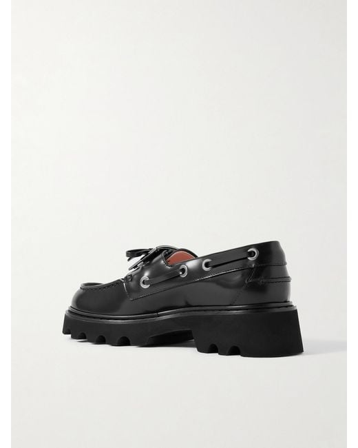 Roger Vivier Black Viv Rangers Buckled Leather Loafers