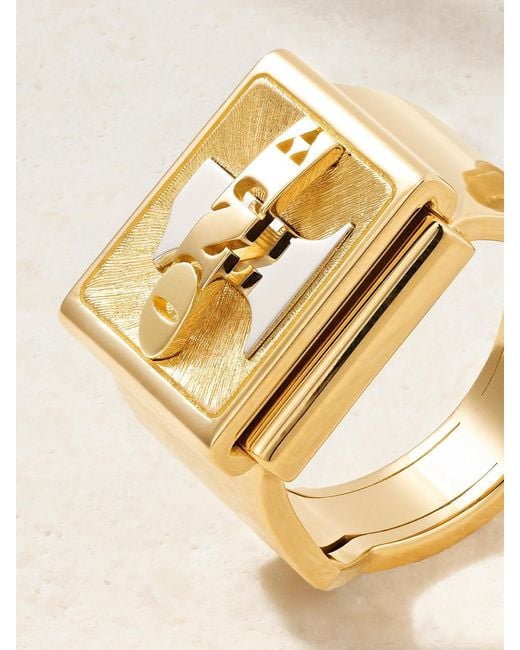 Marie Lichtenberg Natural Buck Small 18-Karat And Ring