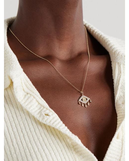 Sydney Evan Natural 14-Karat Diamond Necklace
