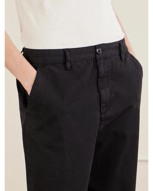 ÉTERNE Blue Benson Cotton-Gabardine Straight-Leg Pants