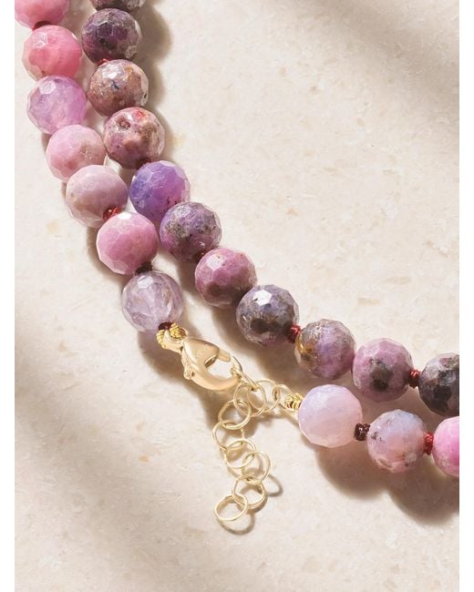 JIA JIA Pink Double 14-Karat Ruby Necklace