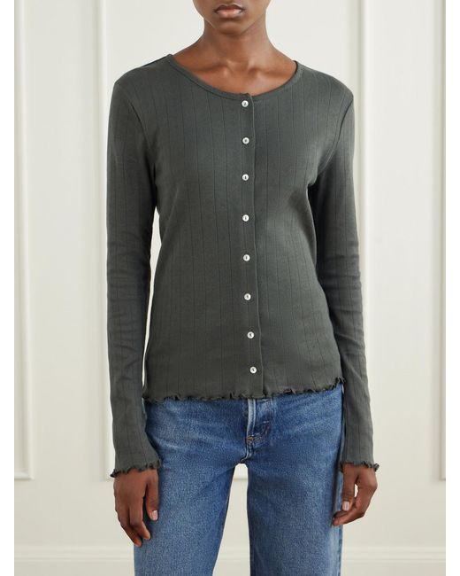 SKALL Black Edie Organic Cotton Cardigan