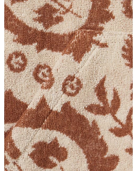 Zimmermann Wylie Hooded Frayed Cotton-Terry Jacquard Mini