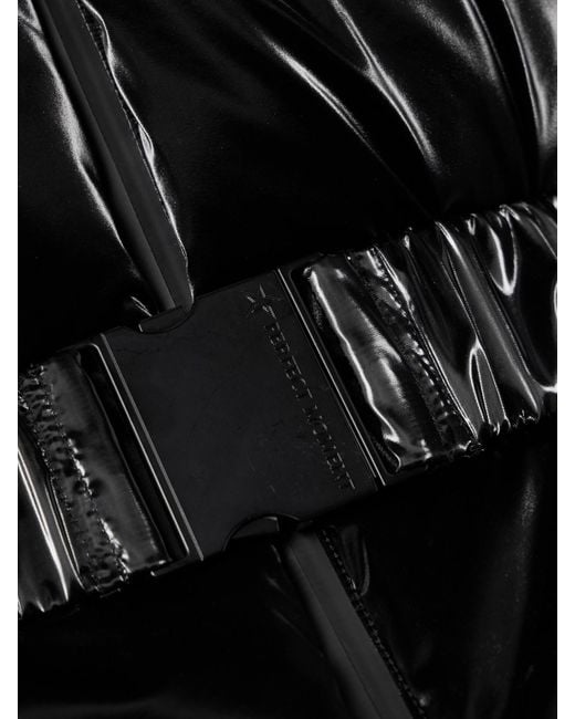 Perfect Moment Black Candice Belted Quilted Down Ski Jacket