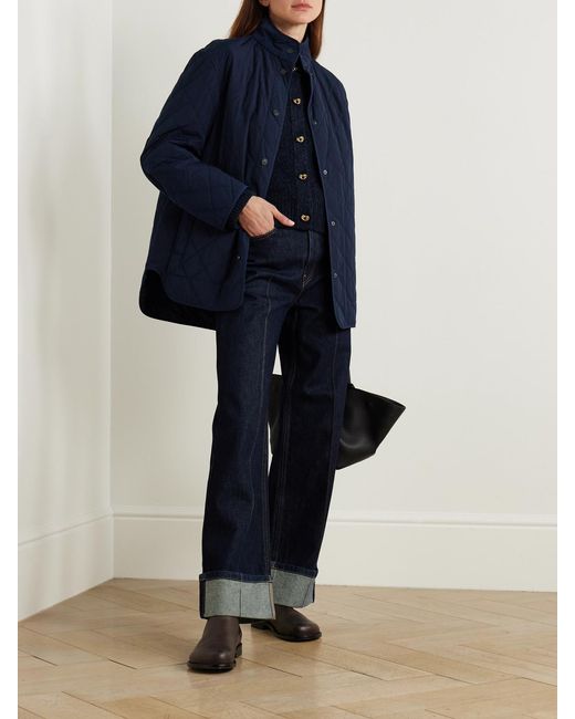 James Purdey & Sons Blue Quilted Shell Jacket