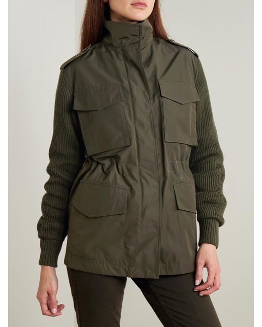 James Purdey & Sons Green Chillingham Jacke Aus Shell Mit Einsätzen Aus Wolle
