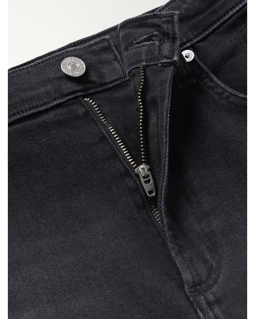 Citizens of Humanity Blue Lyra Frayed Cropped High-Rise Wide-Leg Jeans