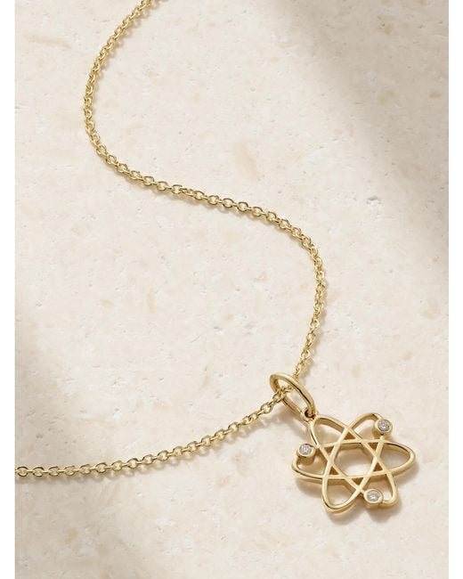 Sydney Evan Natural Cosmos 14-Karat Diamond Necklace