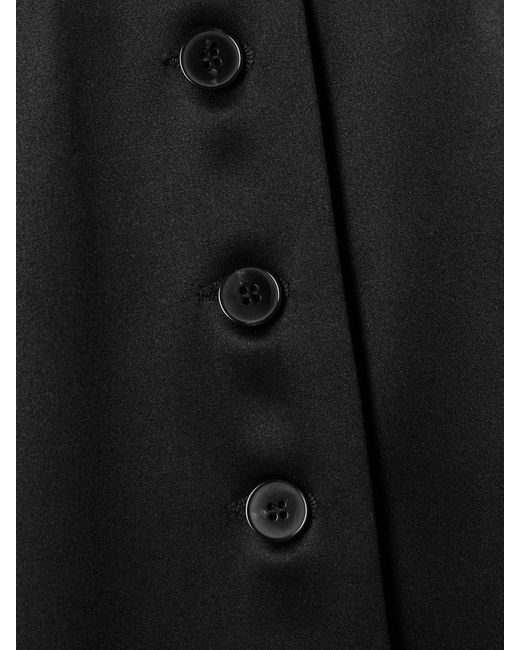 Heirlome Black Edith Silk-Satin Coat