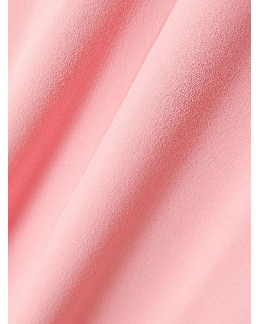 Solace London Pink Anderson Strapless Crepe Gown