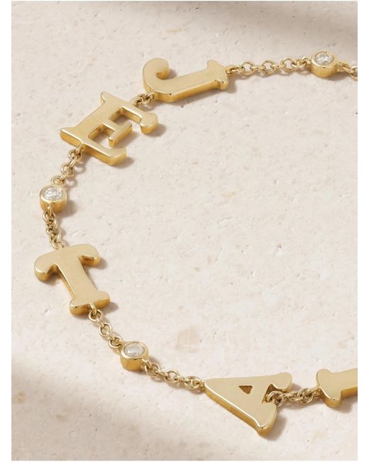 Yvonne Léon Natural Je T'Aime 9-Karat Diamond Bracelet