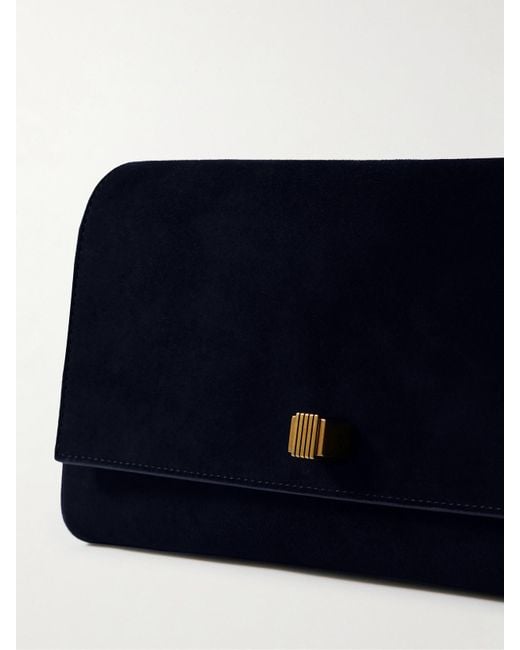 Pochette En Daim Audrey Khaite en coloris Blue