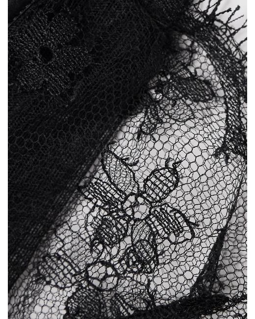 Kiki de Montparnasse Black Lace Underwired Soft-Cup Balconette Bra